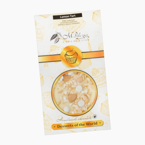 Lemon Tart - Biała czekolada z kruchymi ciastkami, skórką cytryny
